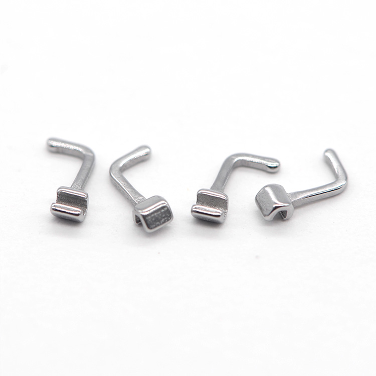 Crimpable Orthodontic Hook with 90 Degree Bending Left and Right Configuration