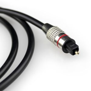 TOSLINK Digital Optical Audio Cable Plated Metal Shell Golden Connector For Home