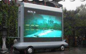 China Electronic P10 IP65 1 R,1G,1B 5000K Led Truck Mobile Billboard Screens For Advertising on sale