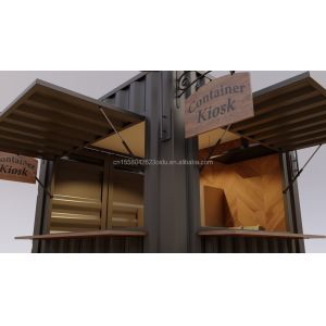 Galvanized Steel Square Tubes Mini Popup Shop Mobile Container Coffee Bar Houses