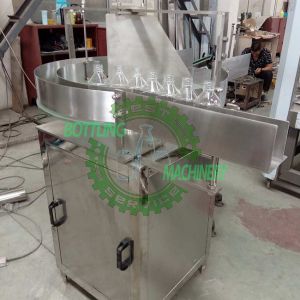 SUS304 Rotary Round Feeding Table For Can Glass / PET Bottle Unscrambler