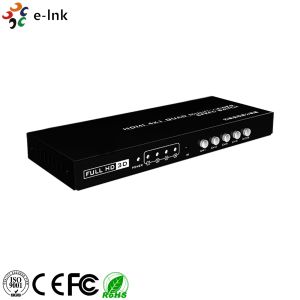 4x1 HDMI Multiviewer Switch DC12V Press Key And IR Remote Method