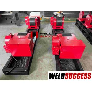 10T Bolt Adjustment Tank Turning Rolls Equipped With Conventional Welding Rotator And Long-Lasting PU Wheel Material