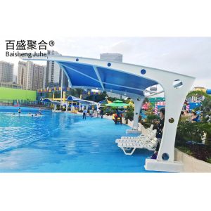 PVDF/PTFE Sail Finishing Steel Structure 10x20 Metal Garage Canopy