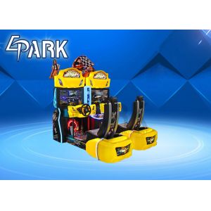 Indoor Split Second Coin Conjoined Racing Game Machine Two Player With Flashing