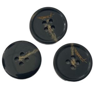 32L Plastic Coat Buttons Painting Color On Logo Use For Coat Sweater