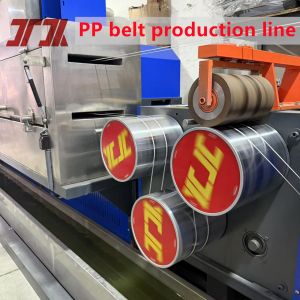 Cheap PLC Control System PP Packing Strap Extruder Production Line With No-Stop Changer Running Speed 300m/Min for sale