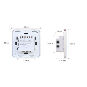 ABS Four Gang Tuya Smart Switch 600W 3 Gang Remote Control Light Switch