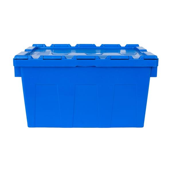 Quality Nesting and Storage with Customized Color Attached Lid Tote Container Solid Box Style wholesale