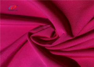 China Shiny Polyester Elastic Fabric , Satin Polyester Spandex Blend Fabric For Sport on sale
