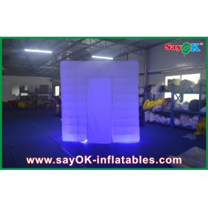 Cheap Wedding Photo Booth Hire Cube LED Inflatable Photo Booth With Curtan Christmas Decoration Use for sale