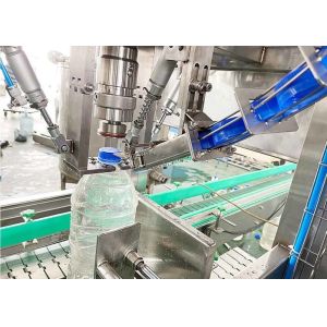 4L Industrial Liquid Filler Rinsing Filling Capping Machine PLC Control