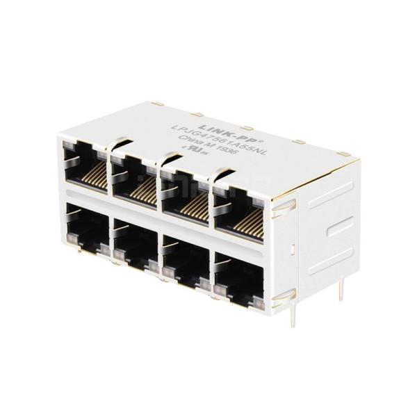 LPJG47561A55NL 1000 Base-T Integrated Magnetics 2x4 Port With Leds RJ45