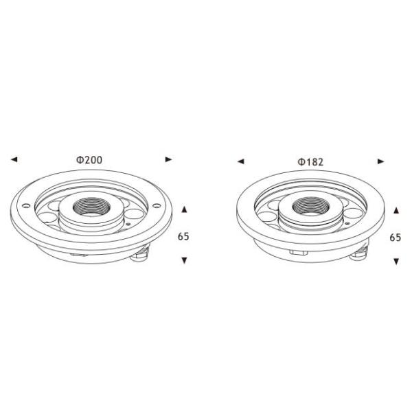 Low Voltage Underwater Pond Lights 316 SS With Strong Corrosion Resistant 8 Inch