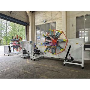 Plastic Pipe Coiling Winder Coiler With Automatic Strapping For PE Pipes