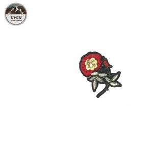 Handmade Rose Personalised Sew On Patches 6 * 8.5CM Size With Pin Backing