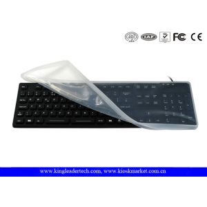 Removable Waterproof Silicone USB Keyboard For Harsh Industrial