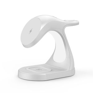 Night Light Wireless Charger Stand with Magnetic Absorption and LED Light for