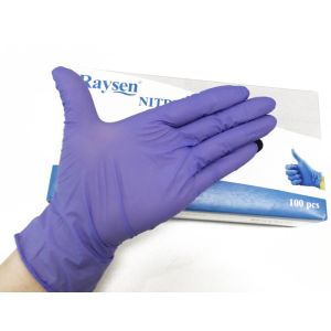 China Disposable powder free medical grade non sterile nitrile exam gloves latex free on sale