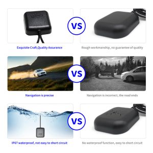 3000mm or 5000mm Cable Length Two Amplification Fakra GPS Antenna for MFD2 RNS2