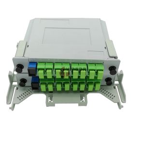 China PC ABS Gray Fiber Optic Splitter Box IP65 Pole Mounted With 16 SC Connectors on sale