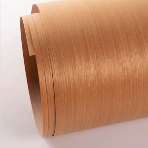 Decorative Teak Wood Veneer , Engineered Reconstituted Wood Veneer Sheet