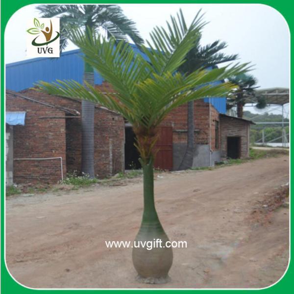 Quality UVG PTR020 artificial indoor decorative palm tree with unique trunk for hotel foyer decor wholesale