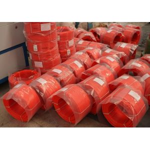 red hardness 90 A Low Compression PU Round Conveyor Belt for Ransmission Machine