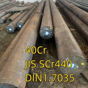 China Hot Rolled Round Bar 40cr JIS SCr440 DIN 1.7035  Alloy Structure Steel Forged Steel Soild Bar on sale