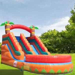Cheap Max Capacity 100-500kg Customization Party Rental Equipment Inflatable Slide with Pool for sale
