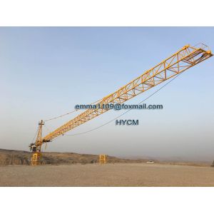 Cheap 10T Tower Cranes TC6520 65M Load 2.0t End Load With 3m Fold Mast Sections for sale
