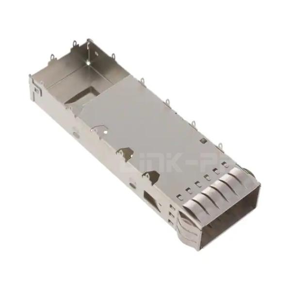 Quality 2170703-4 QSFP28 Cage 28 Gb/s Press-Fit Through Hole Right Angle wholesale