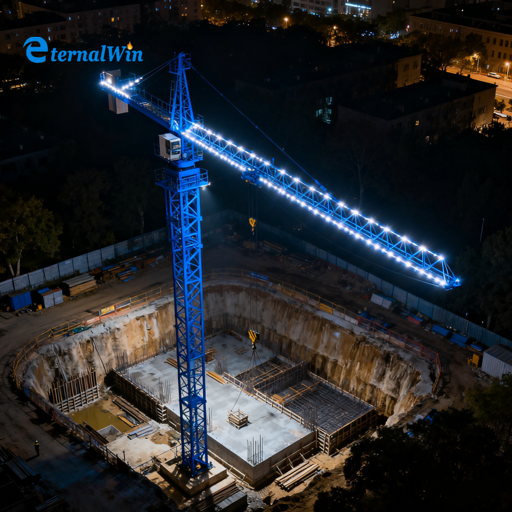 Brazil Mini Crane 1 Ton Capacity Internal Climb Tower Crane with 40 m/min