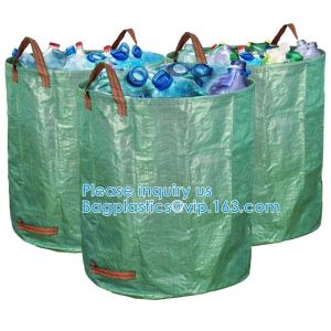 Reuseable Heavy Duty Gardening Bags Lawn Pool Garden Leaf Waste Bag Collapsible