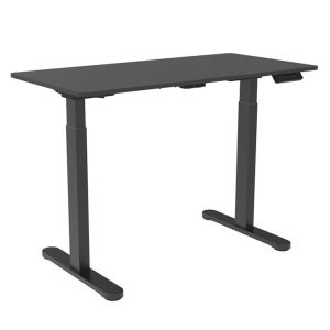 Modern Design 710mm Height Adjustable Student Black Dual Motor Writing Desk in