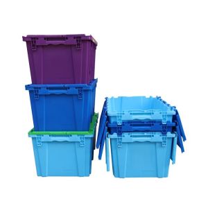 High Strength Stacking And Nest Warehouse Logistic Turnover Round Trip Totes