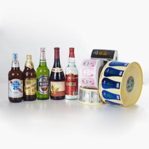 China Customized Adhesive Packaging Logo Roll Sticker Labels Printing For Bottles on sale