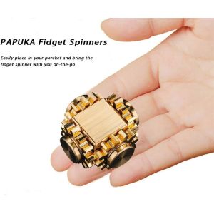 Unisex Metal Fidget Spinner Toy for Anxiety and Stress Relief Gear Linkage