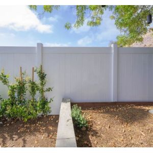 Customized Outdoor 6x8 Ft White Privacy Vinyl Fence For Backyards