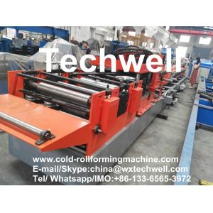 Quick Interchangeable C / Z Purlin Roll Forming Machine for Making C / Z Shaped