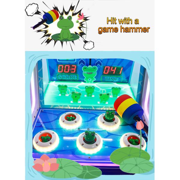 100W Whack A Mole Hitting Frog Machine Frog Paradise Hammer Game Machine