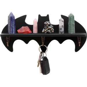 Customized Gothic Bat Shelf Crystal Rack Coffin Shelf-Spooky Floating Shelves