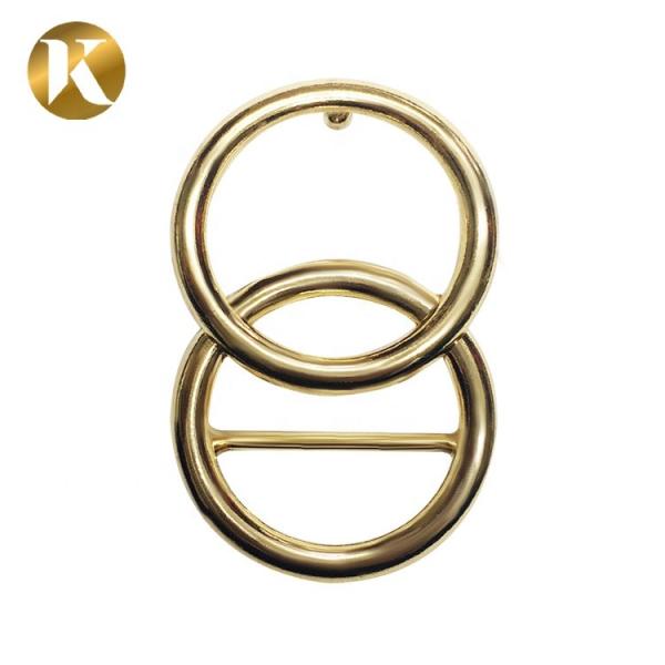 Quality Double Loop Ring Womens Belt Buckle 30mm With Beautiful Appearance wholesale