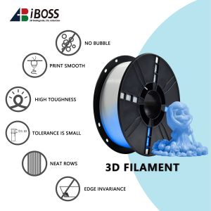Toughness Enhanced Glow Blue 3D Printer Filament Professional Grade PLA Plus