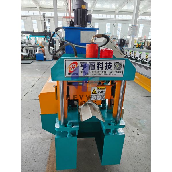 High Efficiency Automatic Forming PLC Control Ridge Tile Roll Forming Machine for Square Ridge Caps