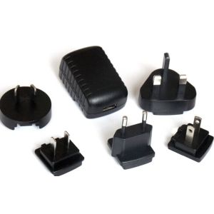 5V 1A USB power adapter interchangeable plug AC DC adapter