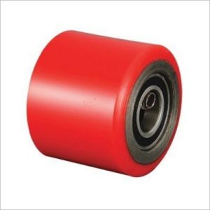 China Pallet jack PU roller load wheels 80*60mm on sale