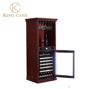5-22C Temperature Range American Oak Kitchen Wine Cooler With Embraco Compressor