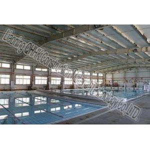 Pre Engineered Steel Structure Swimming Pool Roof With Steel Sheet Roof Panel
