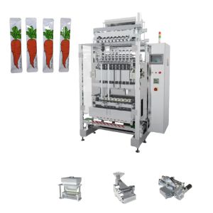 Adjustable Height And Spacing Multi Lane Packing Machine 200 Packs/Minute